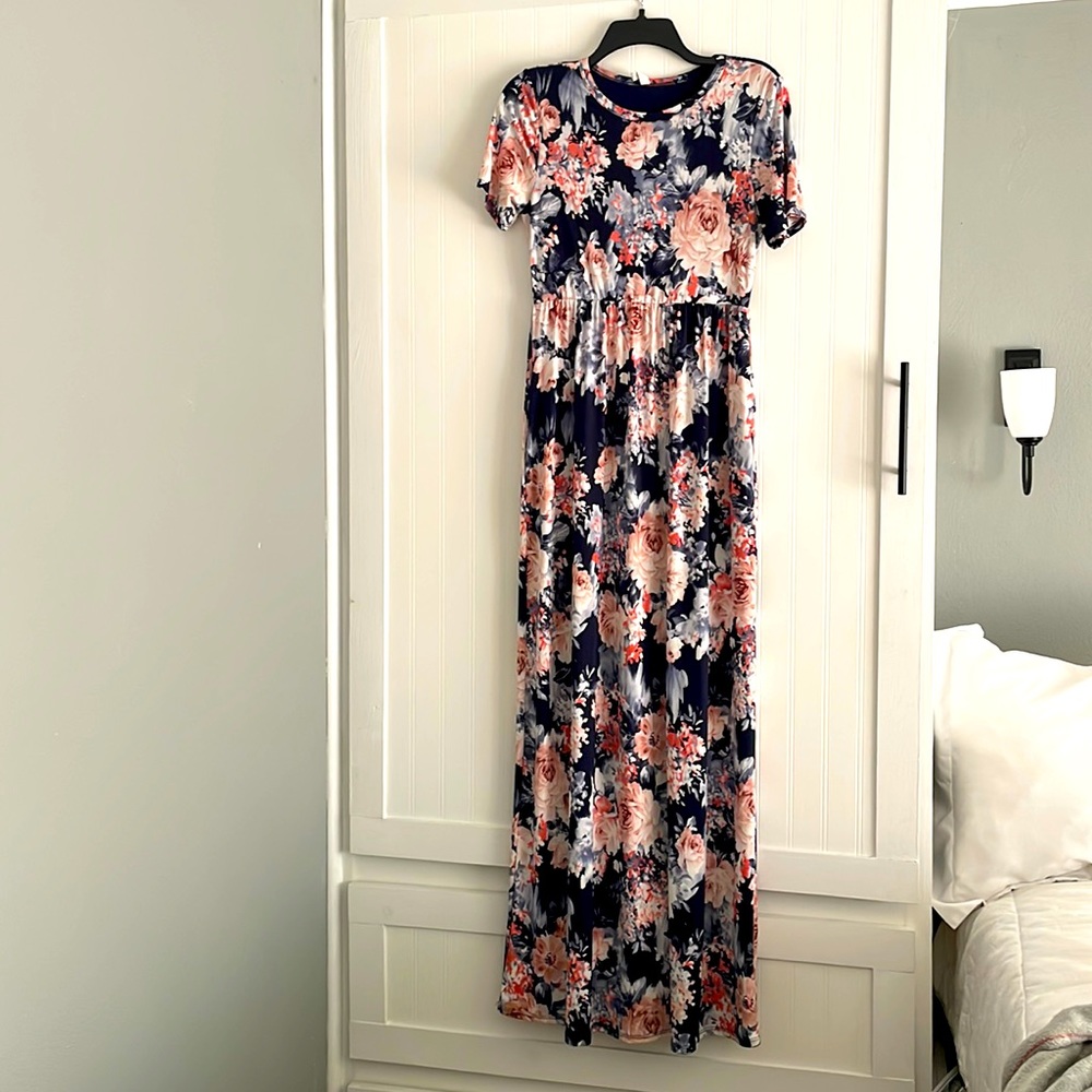 PinkBlush Floral Maxi